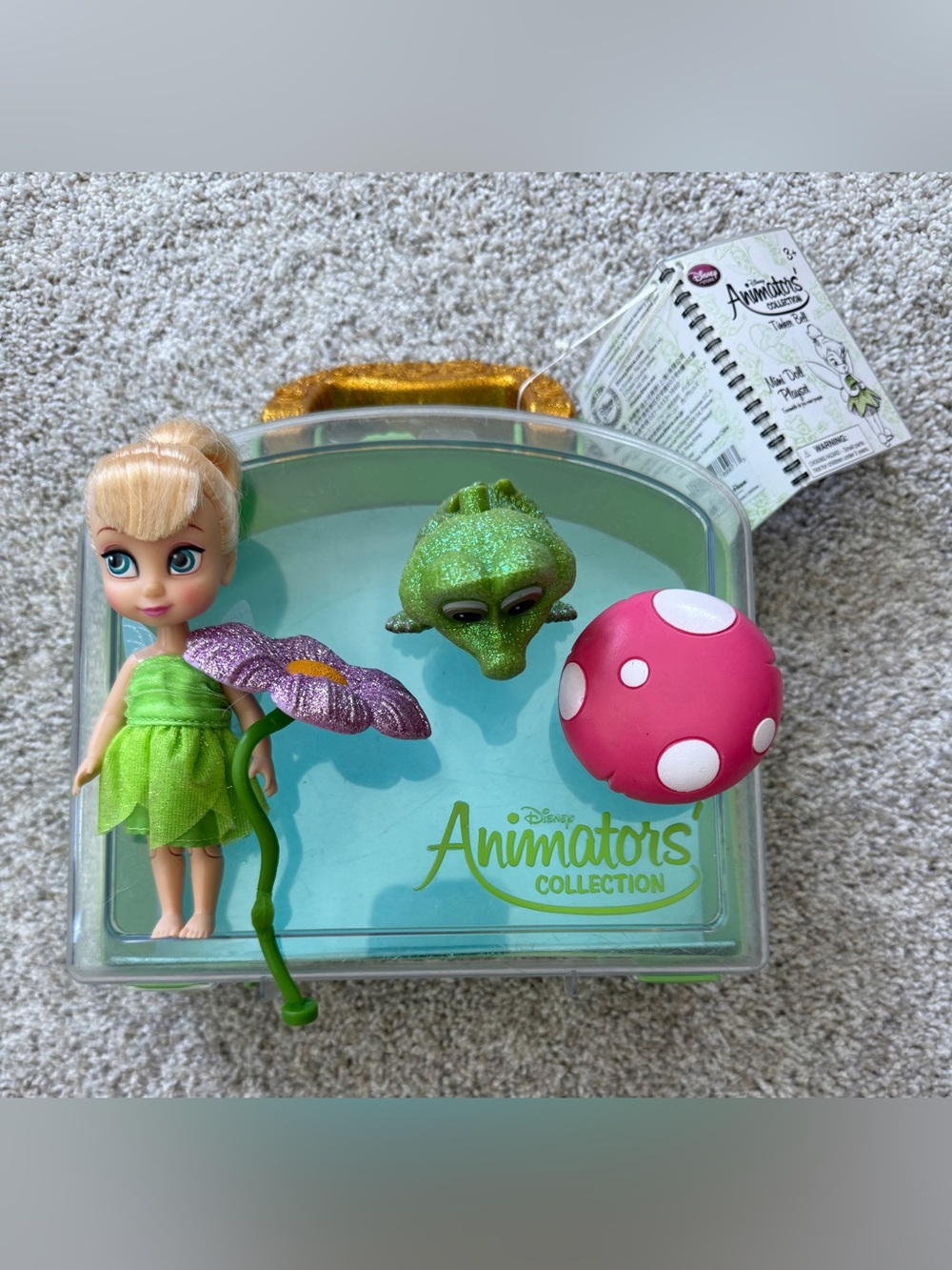 Disney Animators' Collection Tinker Bell Doll with Accessories - Green & Pink